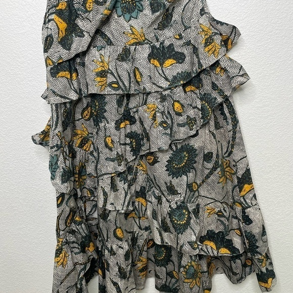 Ulla Johnson dress midi Ondine in Portofino sz 8 gray NWOT one shoulder - Picture 6 of 11